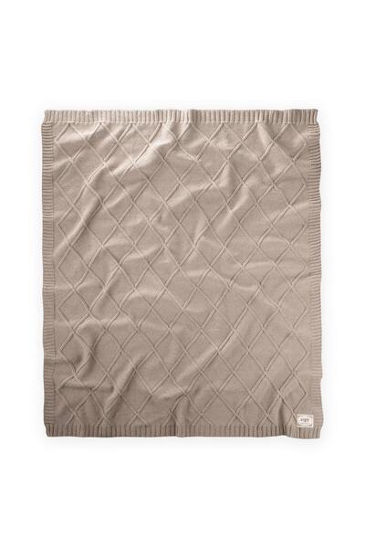 Cigit Knitwear Blanket 80X100 cm a Beige