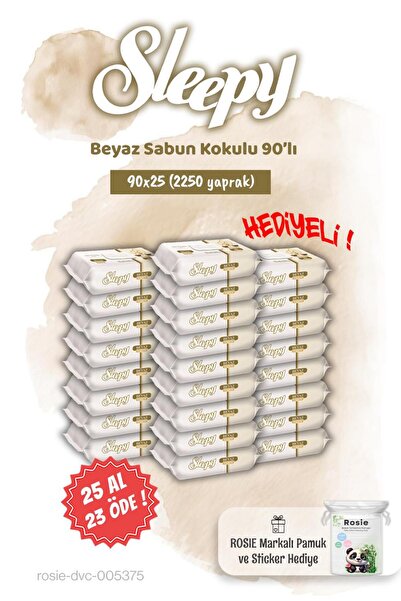 Sleepy CUMPĂRĂ 25 PLĂTĂ 23 Prosoape umede parfumate cu săpun alb anii 90 și Rosie
