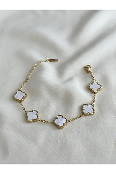 ReDi Jewellery Van Cleef Çelik Altın Kaplama Bileklik