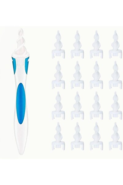 zola Ear cleaning device, 16 silicone tips, white/blue
