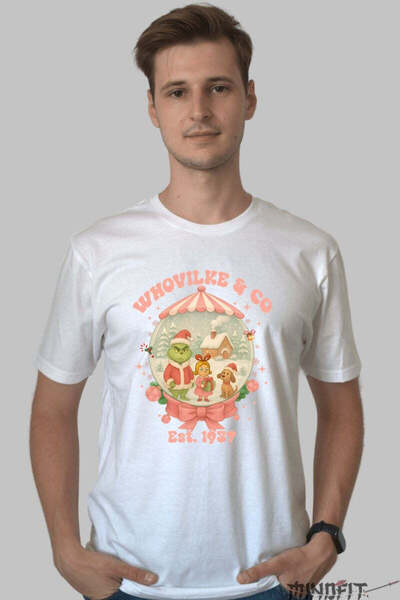 GILDAN Tricou De Craciun Glob Fermecat Whoville Barbat