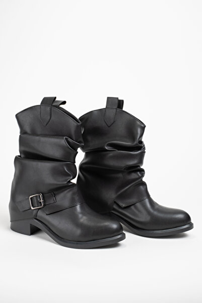 Munshoes Dusty Women's Bellows Heeled Boots