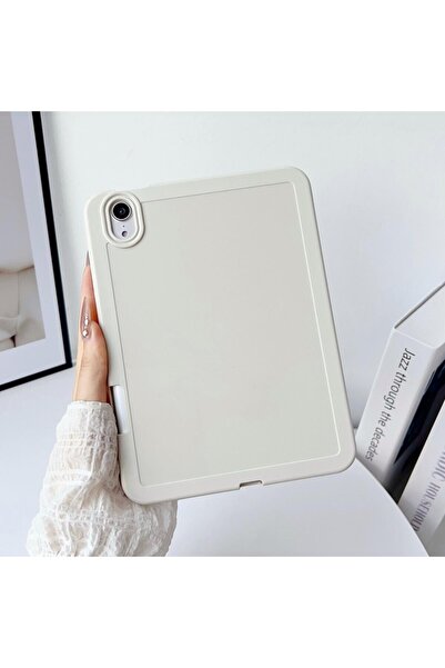 UnDePlus Apple iPad Air 11Inch M2/M3 Air 4/5Th Generation 10.9 Case Flexible Silicone Back Rubber Cover with Pencil Compartment