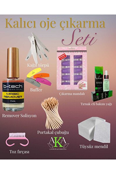 Aka Kalıcı oje Çıkarma Setleri