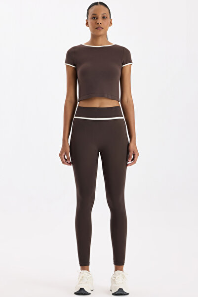 COMEUP Αθλητικό κολάν Contrast με ρέλι Cocoa Dance