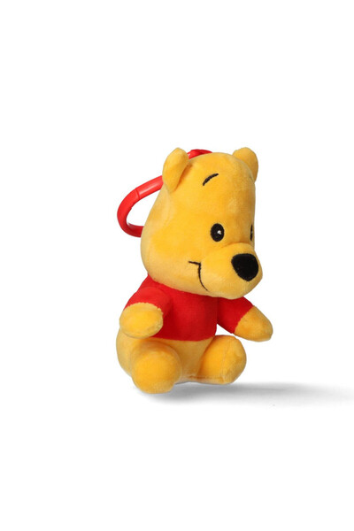 Winnie The Pooh Disney Winnie the Pooh Plush Yellow 3D Plush Figure with Hanger, Bag Decoration 13 cm