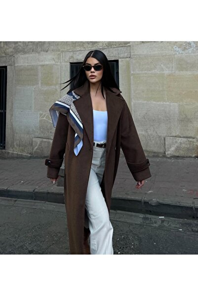 cemo Double-Breasted Cut Winter Trench Coat Overcoat