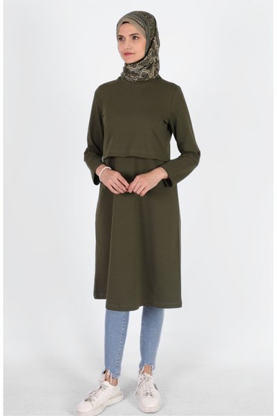 Mersha Collection Tunic with Breastfeeding Feature - Practical Design for Postpartum Mothers