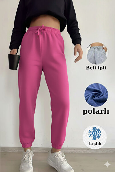 trendalisse Γυναικείο παντελόνι με ψηλόμεσο φλις εσωτερικό με τρεις κλωστές