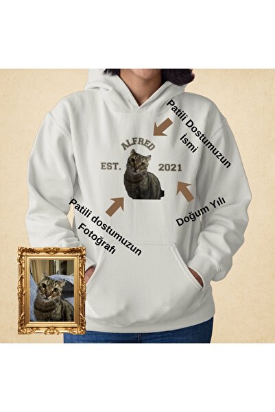 Özelleştirilebilir Evcil Hayvan Estimated Kadın Hoodie