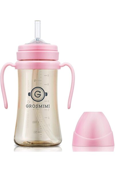 GROSMIMI Spill Proof Magic Sippy Cup with Straw & Handle, PPSU, BPA Free, 10 ...