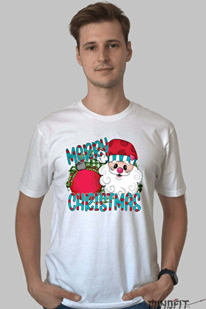 GILDAN Tricou De Craciun Merry Christmas Cu Mosul Vesel Barbat