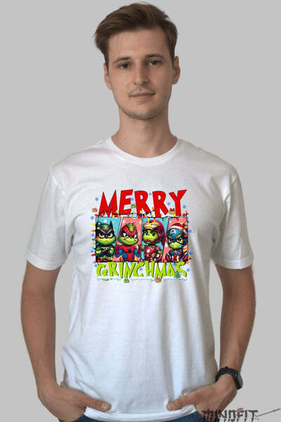 GILDAN Tricou De Craciun Grinch Supererou Merry Grinchmas Barbat