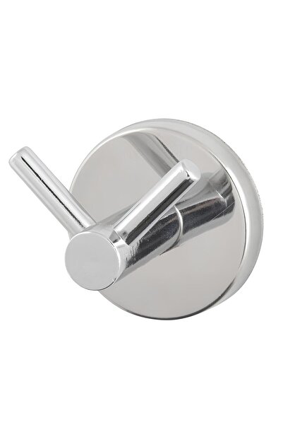 Zethome Robe Hook Chrome V Robe Hook Stainless Wall Mounted Bathroom Towel Rack