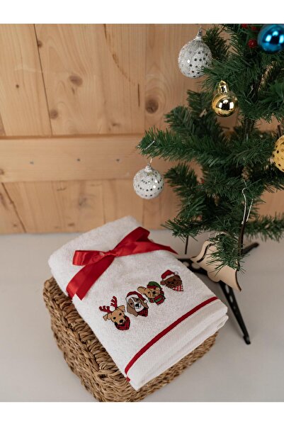 Baveno Бавовняний 2-комплект 45x70 см Преміум вишитий дизайн рушник і рушник набір