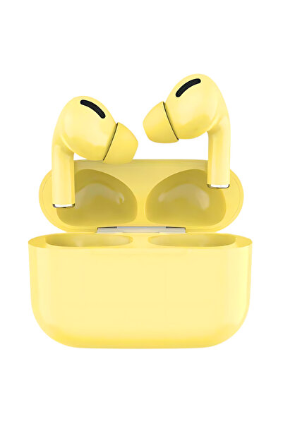 SDEPOT Căști Bluetooth, sunet HD, microfon și funcții tactile, Dual HD True Stereo, galbene