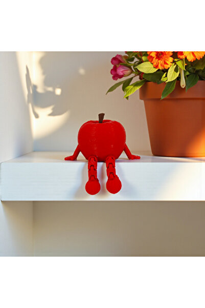 Hunga Oturan Sevimli Elma Biblo – Sallanan Ayaklı - Araba Süsü - Dekoratif Ma...