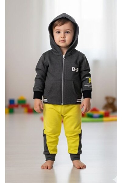 Cassiope Baby Hooded Double Men's Baby&Kids Tracksuit Set