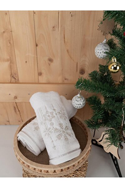 Baveno Бавовняний 2-комплект 45x70 см Преміум вишитий дизайн рушник і рушник набір