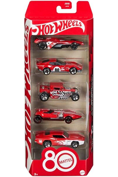 HOT WHEELS Mattel 80th Anniversary Set of 5 Vehicles JGK08