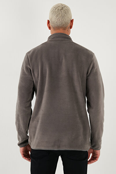 Buratti Slim Fit Anti-Pilling Non-Pilling Bato Collar Winter Fleece-Lined Fleece Men's Polar 5906001