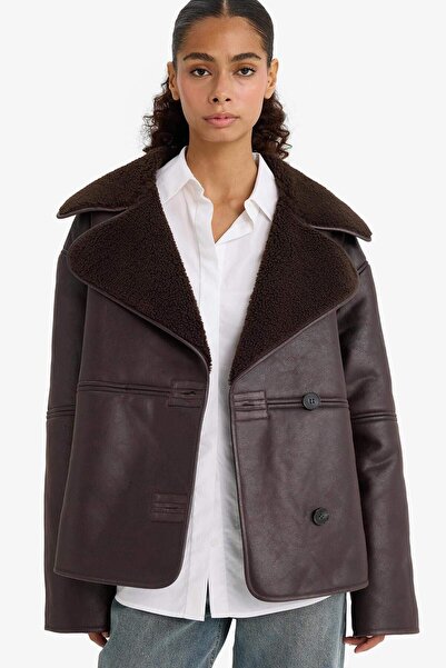 DeFacto Regular Fit Faux Lined Coat (25 Wn)