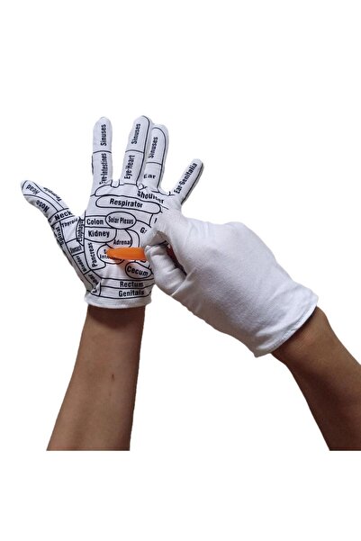 Naturachi El Refleksoloji Eldiven Masaj Seti (1 Çift Eldiven ve 1 Adet Refleksoloji Çubuğu)