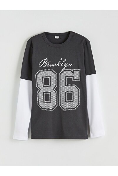 LC Waikiki Crew neck printed boys' t-shirt