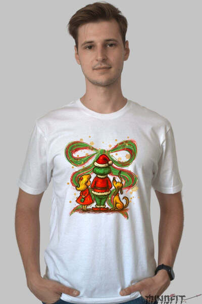 GILDAN Tricou De Craciun Grinch Fetita Si Catelul Magic Barbat