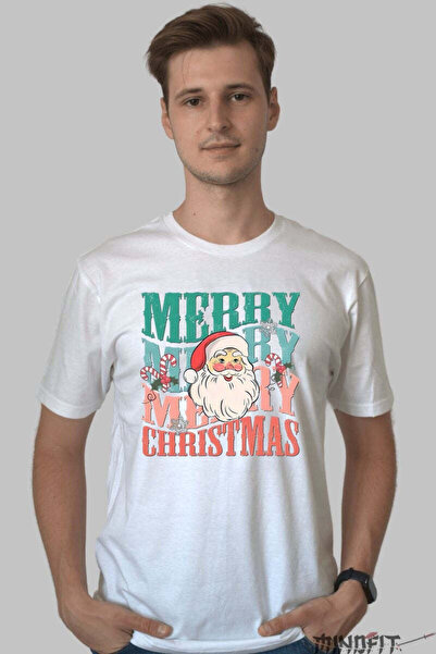 GILDAN Tricou De Craciun Merry Merry Merry Christmas Barbat
