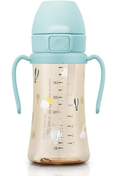 GROSMIMI Flip Top Spill Proof Sippy Cup, PPSU, BPA Free, 10 oz, Stage 2 Straw...