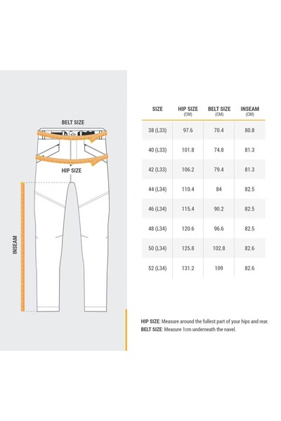 Decathlon Men's Outdoor Pants - Gray - Nh100 -18 ° C