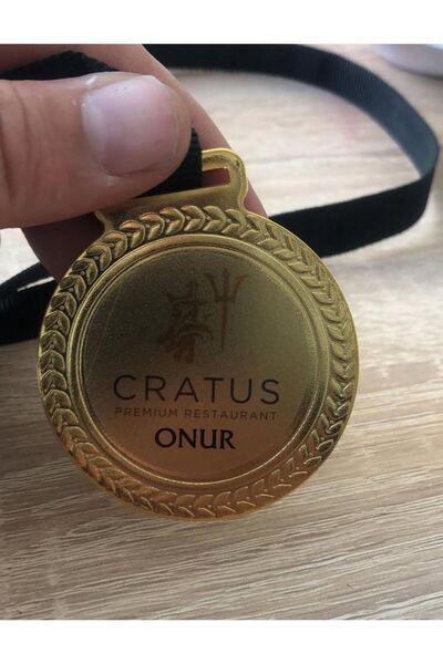 MayMun Design Baskılı Gold Madalya