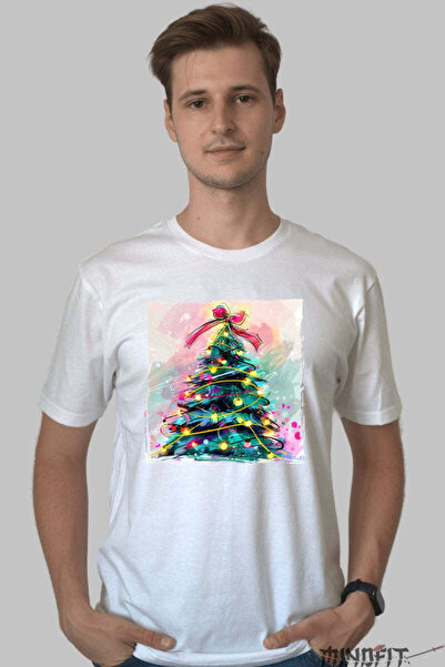 GILDAN Tricou De Craciun Bradul Magic Cu Luminite Barbat