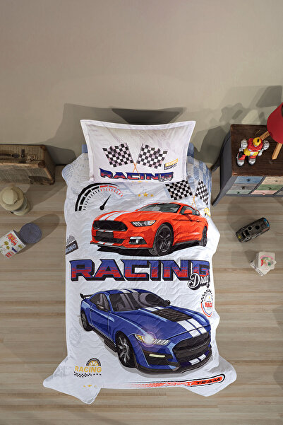 Clasy Ranforce 100% бавовна Односпальний чотирисезонний комплект Racing Drag