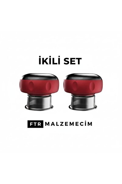FTRMALZEMECİM 12 Seviyeli İkili Akıllı Kupa Masaj Seti (kırmızı)