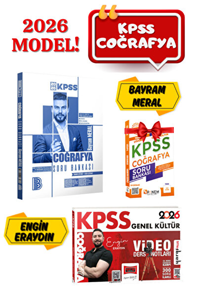 Yargı Yayınları Benim Hocam Yayınları Bayram Meral 2026 KPSS Coğrafya Soru Ba...