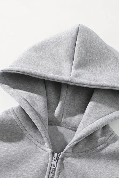 Sweetline Unisex Oversized Zippered Hooded Sweatpants Joger - Flight Printed Sweatpants Set