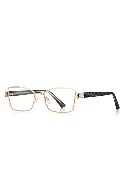 Techsuit Ochelari antireflexie pentru femei, aurii/negri, 3171