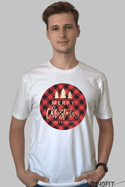 GILDAN Tricou De Craciun Merry Christmas Cu Padure Festiva Barbat