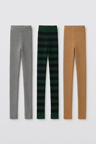 Yalçınoğlu Kids Boys' 4-Piece Mixed Thick Terry Leggings Set (Ages 2-8) – Winter Set with Plush Inside - Thermal Terry Leggings