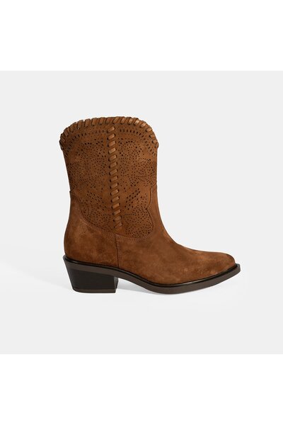 Desa Woman's taba suede leather cowboy boot