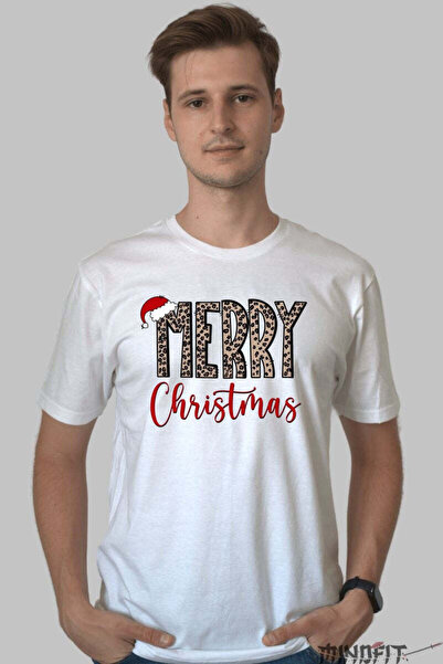 GILDAN Tricou De Craciun Merry Christmas Animal Print 2 Barbat