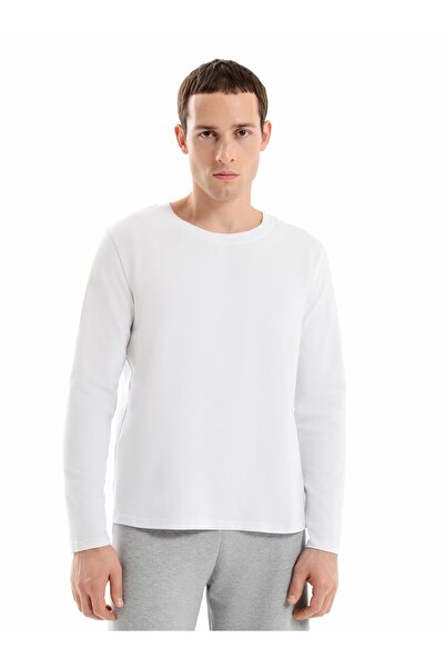 ELNOYA Unisex Black Oversized Basic Daily Sweatshirt Long Sleeve Comfortable