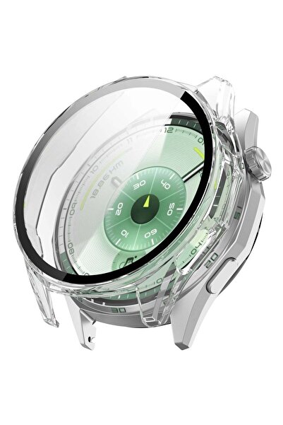 bbtech حافظة صلبة متوافقة مع ساعة هواوي GT 6 / GT 6 Pro مقاس 46 ملم مع واقي ش...