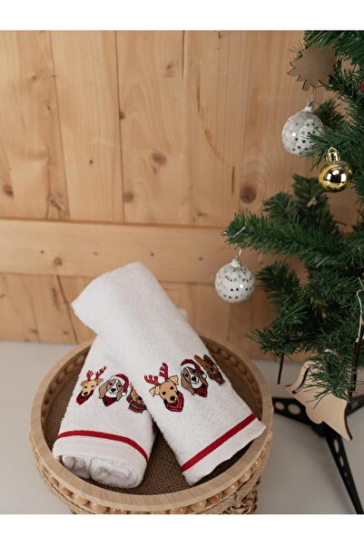 Baveno Бавовняний 2-комплект 45x70 см Преміум вишитий дизайн рушник і рушник набір