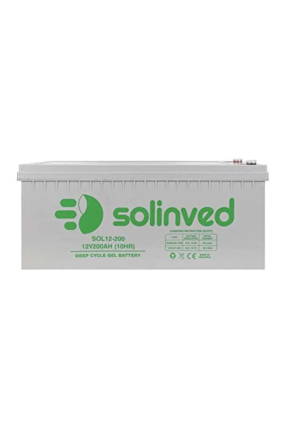 SOLİNVED 12V 200 Ah Jel Akü