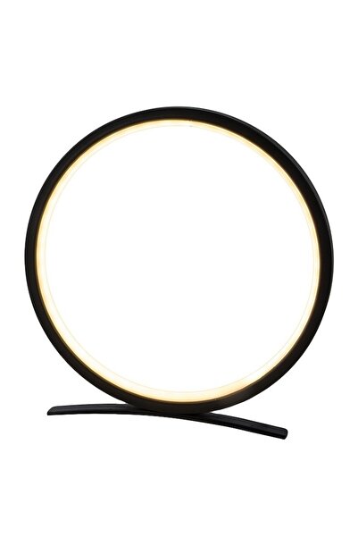 AB HOMES Round Ring Table Night Lamp, Adjustable Warm/Cool/Neutral Light, Modern Design