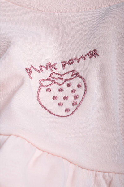 Vauva Embroidered Dress Baby Girl Children's Long Sleeve Transitional Bandage Dress