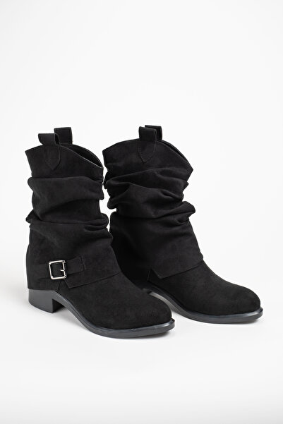 Munshoes Dusty Women's Bellows Heeled Boots